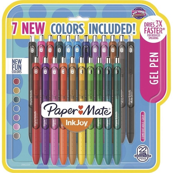 Sanford PAP InkJoy Retractable Gel Pen; 0.7mm; Assorted Color2 2062225 - main