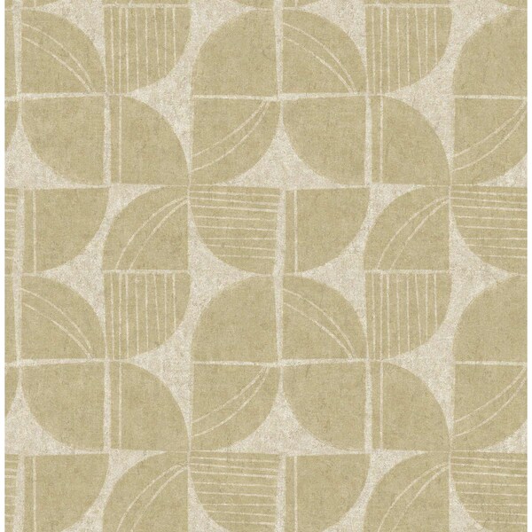 A-Street Prints Baxter Honey Semicircle Mosaic Wallpaper 4141-27114 - main