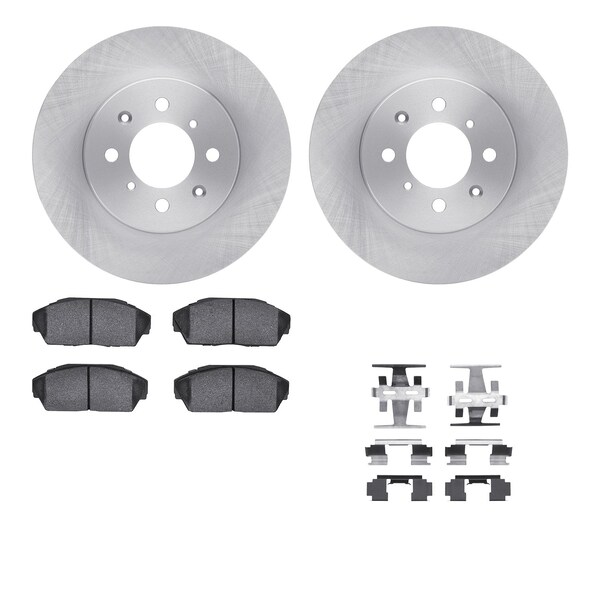 Dynamic Friction Co DFC Brake Rotor with 5000 Brake Pads and Hardware Kit 6512-59193 - main