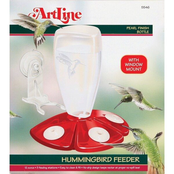 National Audubon Audubon 12 Oz Plastic Window Mount Hummingbird Feeder NA5546 - main