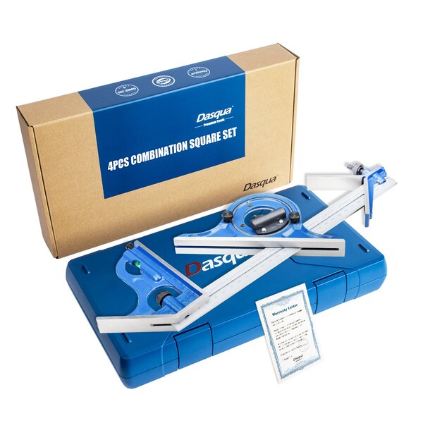 Hhip 4 Piece Combination Square Set With 12in 4R Blade 1012-2020 - main