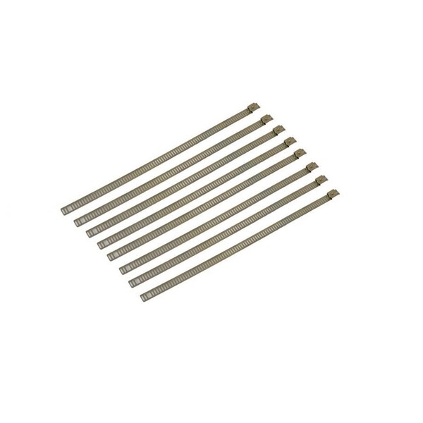 Helix Racing Products 8 in L, Natural, Stainless Steel, 8 PK 304-0509 - main
