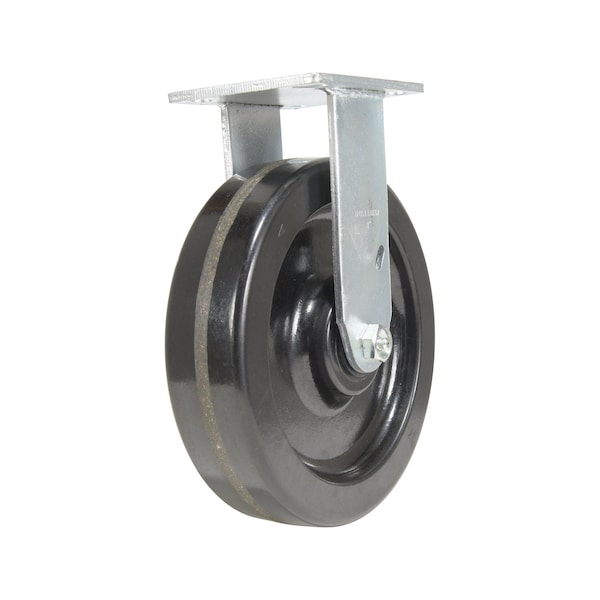 Vestil Phenolic Rigid Caster 8 In. Diameter x 2 In. Width 1250 Lb. Capacity Black CST-VE-8X2PH-R - main