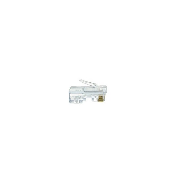 Cable Wholesale Platinum Tools EZ-RJ45 Cat5e Crimp Connectors, Slide Through Wires, POE Compliant, Jar 100 pieces 202003J - main