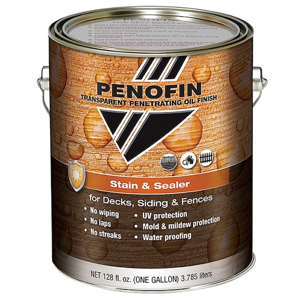Penofin Transparent Matte Mission Brown Alkyd Stain and Sealer 1 gal FSSMBGA - main