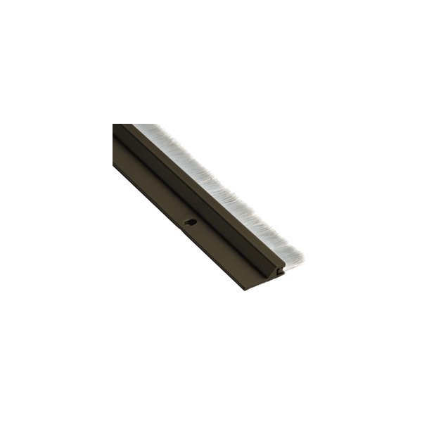 National Guard Products 84in Nylon Brush Perimeter Seal, 1/2in Black Brush, 7/8in Dark Bronze 600DKB 84IN - main