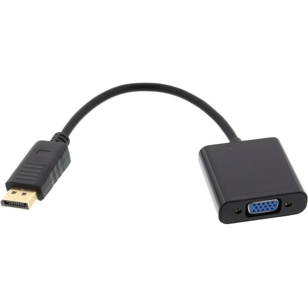 Axiom 3-In-1 Displayport To Hdmi, Vga And Dvi Video Adapter - Black DPMVGAFK-AX - main