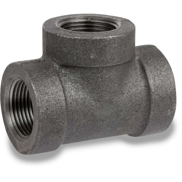Usa Industrials Pipe Fittings - Black-Coated Malleable Iron - Class 300 - Tee - 3/4in NPT Female ZUSA-PF-20571 - main