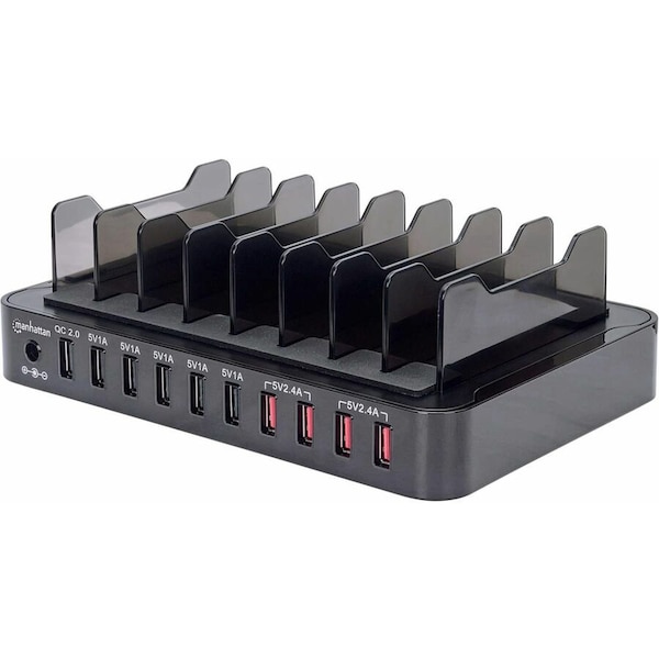 Manhattan 10-Port USB Charging Station 180009 - main