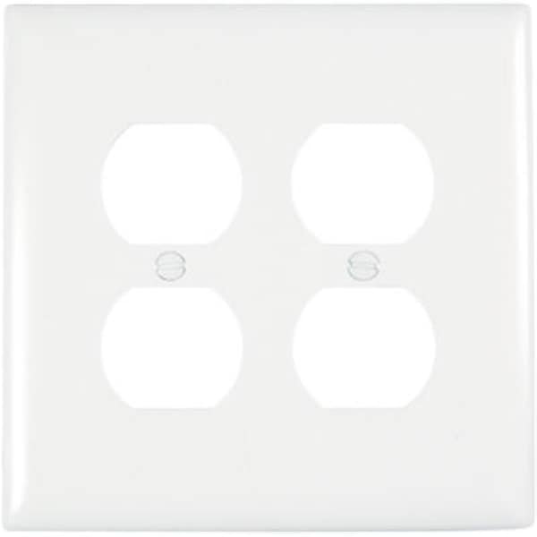 Nextgen TPJ82WCC10 Duplex Wall Plate, 2 Gang, White NE831125 - main