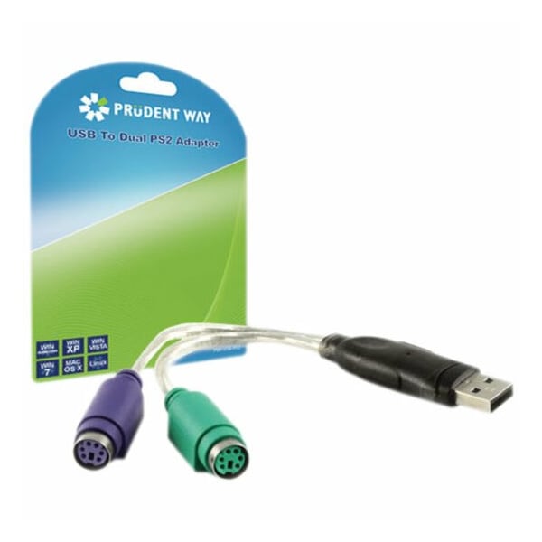 Prudent Way PWI-USB-PS2 USB to Dual PS2 Adapter PWI-USB-PS2 - main