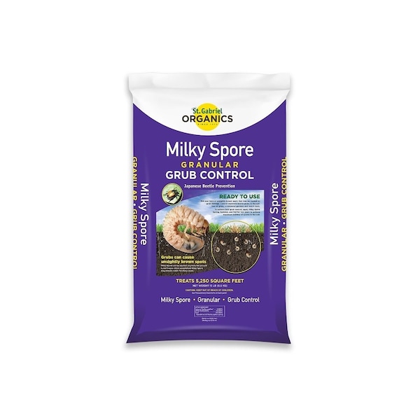 St. Gabriel Organics Milky Spore Grub Control Spreader Mix, 15 Lbs., Covers 5,250 Sq. Ft. 80015-4 - main