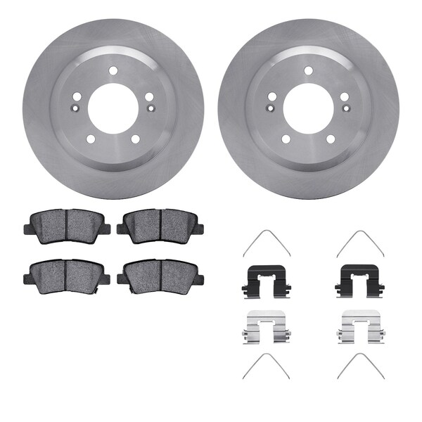 Dynamic Friction Co DFC Brake Rotor with 5000 Brake Pads and Hardware Kit 6512-03452 - main