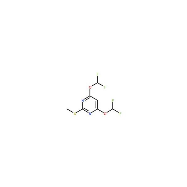 Ak Scientific 4, 6-Bis(difluoromethoxy)-2-(methylthio)pyrimidine (1g), CAS 100478-25-9 6351AL-1g - main