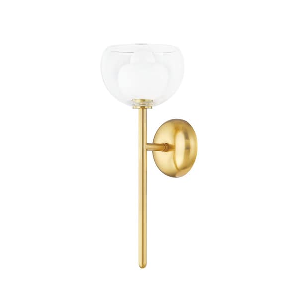 Mitzi Home Ec. X Cortney 1 Light Wall Sconce 8 In. Aged Brass H813101-AGB - main