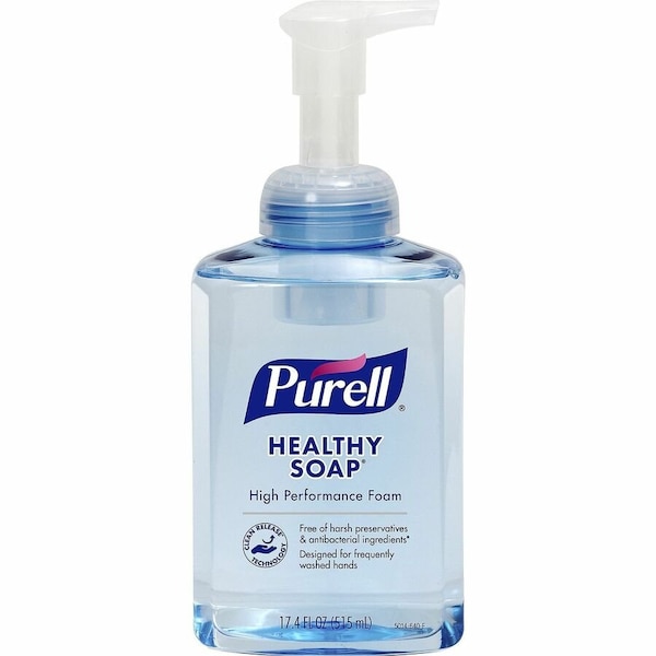 Purell Hand Soap, Biodegradable, Dye Free, Hypoallergenic, Moisturizing, Paraben Free, Floral, 4 PK 5014-04 - main