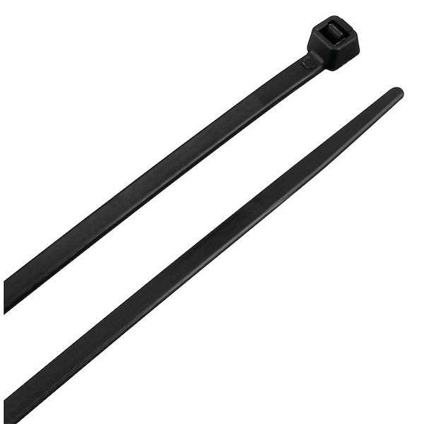 Performance Tool 8 in. Cable Ties, UV-Stable Black Nylon, 50lb Tensile, 2 in. Bundle, 500PK W2940 - main