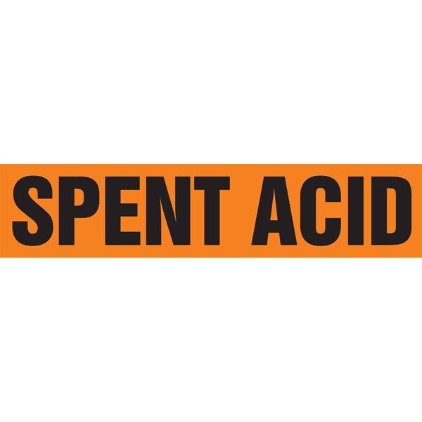 Accuform ASME ANSI PIPE MARKER SPENT ACID RPK657STC - main