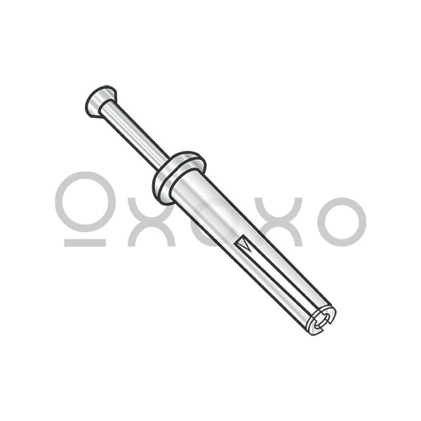Oxoxo 1/4X2 Mushroom Head Hammer Drive Anchor 18 8 Stainless Steel, 100PK 283445 - main