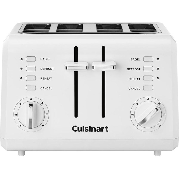 Cuisinart CPT-142 Electric Toaster, 120 V, 850 W, Plastic, White CPT-142P1 - main