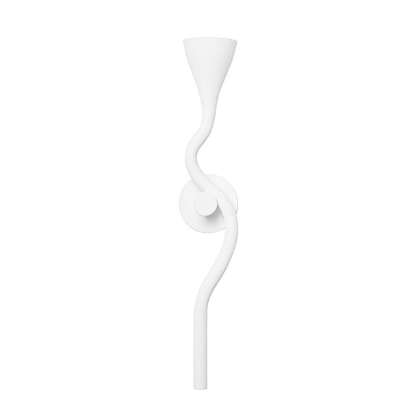 Corbett Lighting Anastasia 1 Light Wall Sconce 4.75 In. Gesso White 406-01-GSW - main