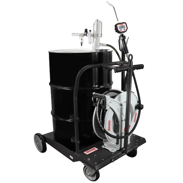 Zeeline By Milton 3:1 Equipment Package for 55-Gallon Drums with Digital Dispensing Nozzle, 30 ft. Reel ZEPKG551 - main