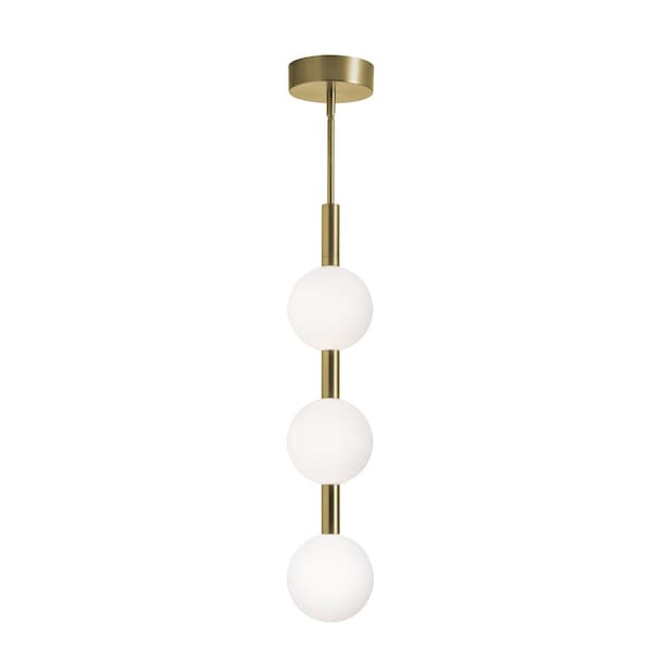 Afx Baroque - LED Pendant - 32in - Light Antique Brass BRQP32LAJUDLB - main