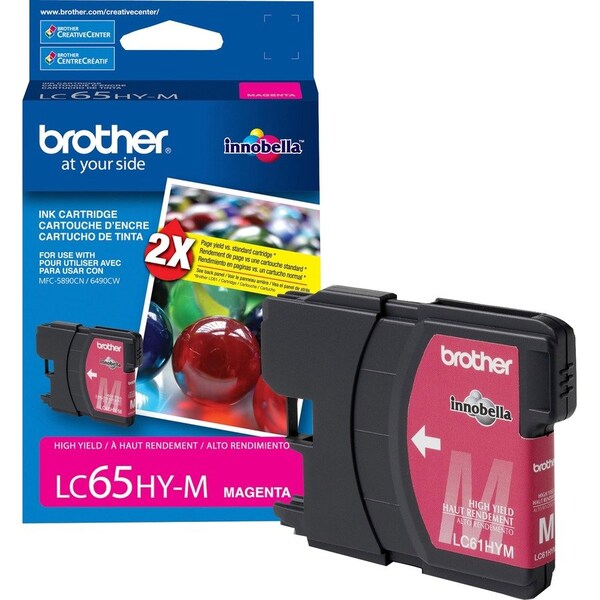 Brother High Yield Magenta Ink Cartridge LC65HYM - main