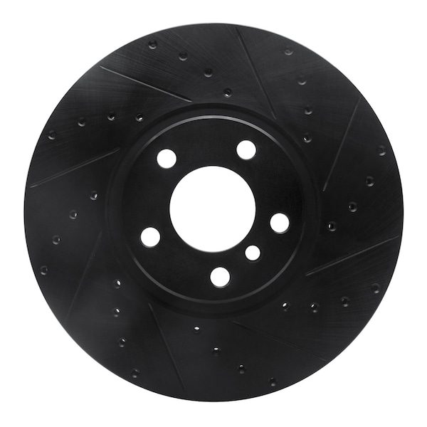 Dynamic Friction Co DFC Brake Rotor - Drilled and Slotted - Black 633-31142R - main