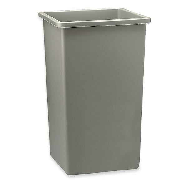 Rubbermaid 23 gal Square Gray Untouchable Trash Can 356988 Gray - main