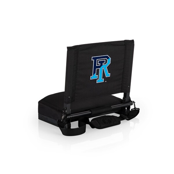 Picnic Time Family Of Brands NCAA Rhode Island Rams Gridiron Stadium Seat - Lightweight, Black 627-01-179-934-0 - main