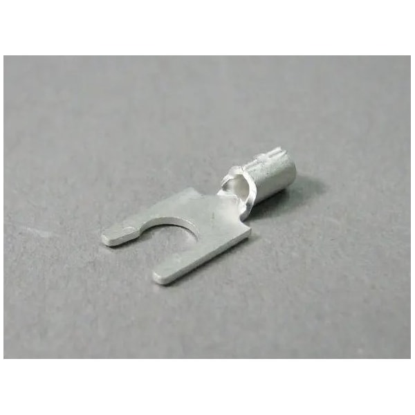 Nichifu Non-Insulated Spade Terminals, Locking, Stud #4, AWG 16-14 2LY-3S - main