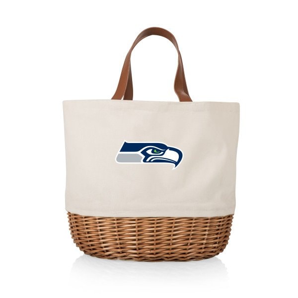 Picnic Time Family Of Brands Seattle Seahawks - Promenade Picnic Basket, (Beige Canvas) 203-20-187-284-2 - main