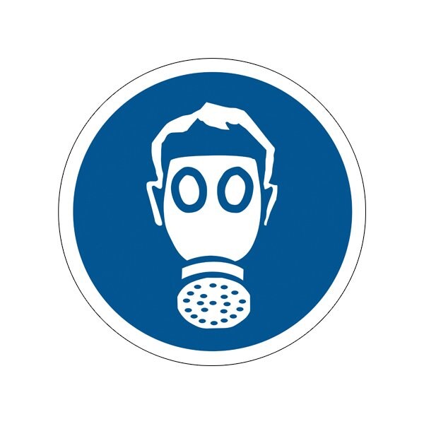 Bsc Preferred 2'' Circle - Wear Respiratory Protection Durable Safety Label DSL511 - main