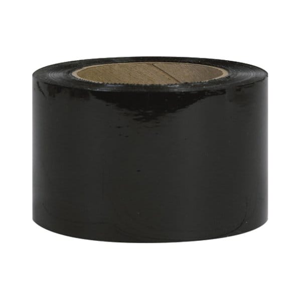 Partners Brand Bundling Stretch Film, 3x80 Gx1000ft, PK18, 3" W x 1000 ft. L, 80 ga., Cast Style, Black TNB303BLACK - main