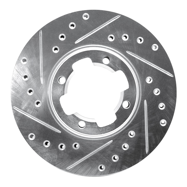 Dynamic Friction Co DFC Brake Rotor - Drilled and Slotted - Silver 631-13031L - main