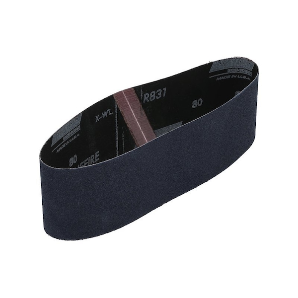 Norton Abrasives 3 in W, 24 in L, Coated, Zirconia Alumina, 80 Grit, Coarse 07660768232 - main