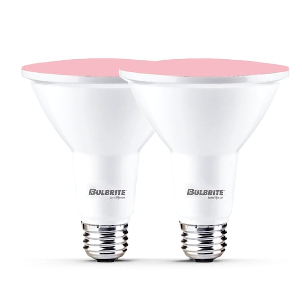 Bulbrite 90-W Equivalent, Pink Color PAR38 Weatherproof Outdoor E26 Medium Base Flood LED Light Bulb COLOR 861910 - main