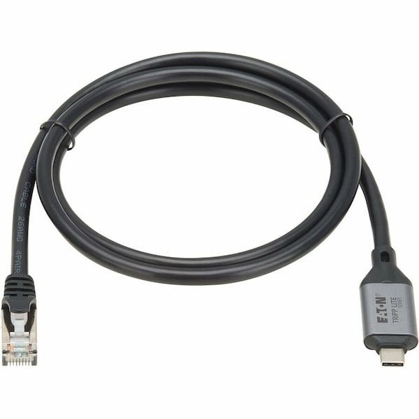 Eaton EATON USB-C To Rj45 Gigabit Ethernet Cable M/m, USB 3.2 Gen 1, 1m U436-01M - main