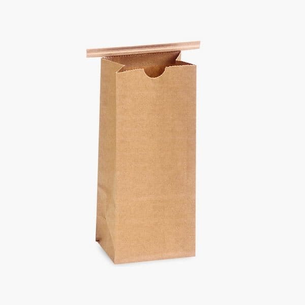 Nashville Wraps 1000 1 lb Kraft Tin Tie Coffee Bags4-1/4x2-1/2x10-1/2, 1000PK 300952 - main