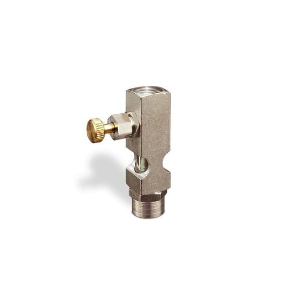 Oil-Rite Straight Sight Feed Valves w/1/4in. Inlet, Vented - Handwheel, 1/4in. Female NPT, 1/4in. Female NPT B1628-433B1HW - main