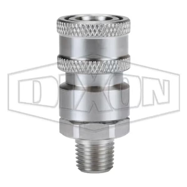 Dixon 1/4 in H-STYLE CPLR, 1/4 MNPTF, 316SS 2VM2-SS - main