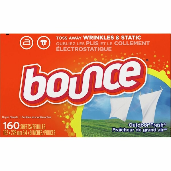 Bounce Fabric Softener Sheets, Outdoor Fresh, 160 Sheets/Box, PK6 80168 - main