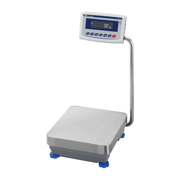 A&D Apollo Precision Balance 12,000 g x 0.1 g, 15.2 x 13.5 pan, swing arm display, IP65, internal cal GX-12001L - main