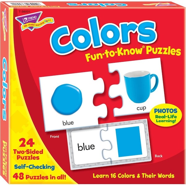 Trend Enterprises Colors Fun-to-Know® Puzzles T36001 - main