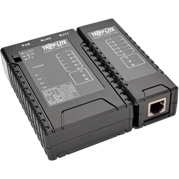 Tripp Lite Network Cable Continuity Tester RJ45/ 11 w/PoE Detect Cat5e/6/6a T013-001-POE - main