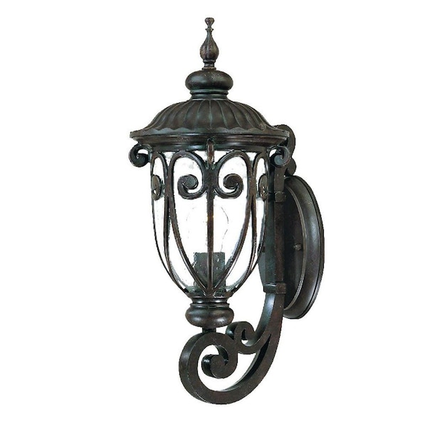Homeroots Traditional Dark Brown Wall Sconce 398502 - main
