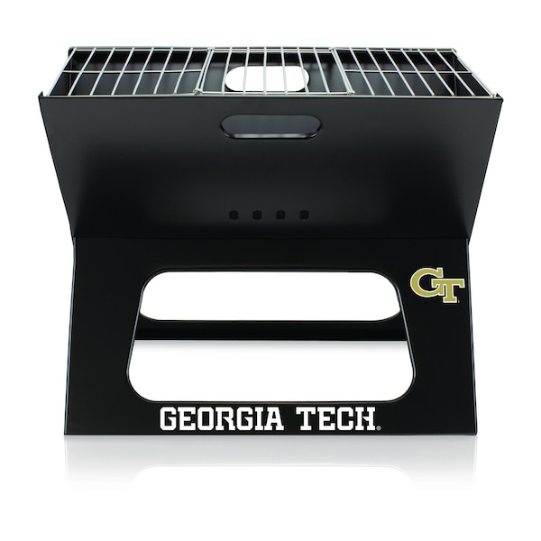 Picnic Time Family Of Brands NCAA Georgia Tech Yellow Jackets X-Grill Portable Grill - Camping Grill 775-00-175-194-0 - main
