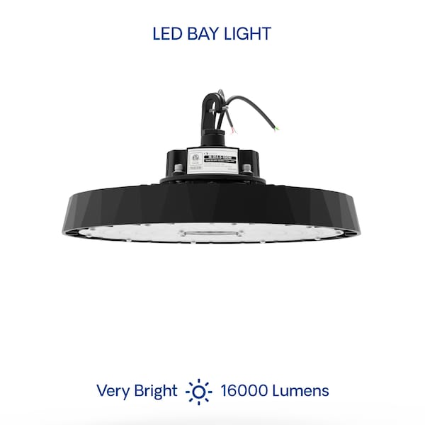 Infibrite 10.2 In. 5000K Daylight 16,000 Lumens Integrated LED Dimmable 100W Wet Rated High Bay Light 100-277V IB-014-5-100W - main