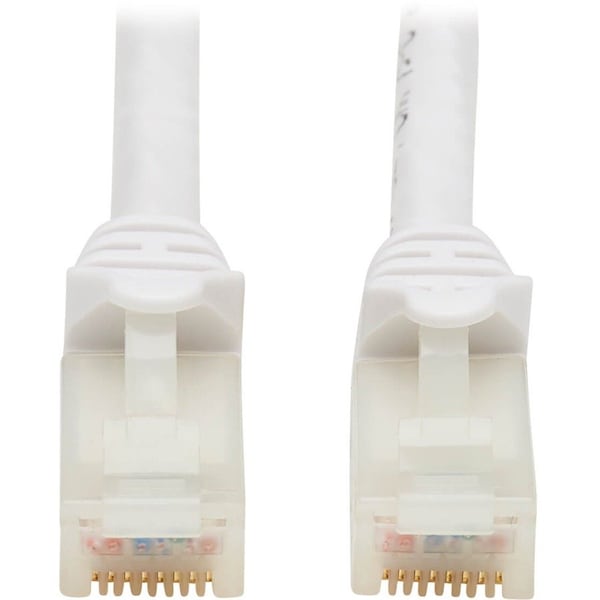 Eaton Tripp Lite Series Safe-IT Cat6a 10G Snagless Antibacterial UTP Ethernet Cable RJ45 M/M, PoE, N261AB-020-WH - main